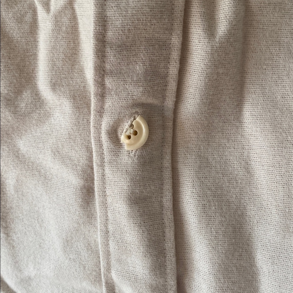 Todd Snyder Cream Button-Up 1 Pocket Shirt Sz XL. SEE PICTURES - Picture 7 of 7